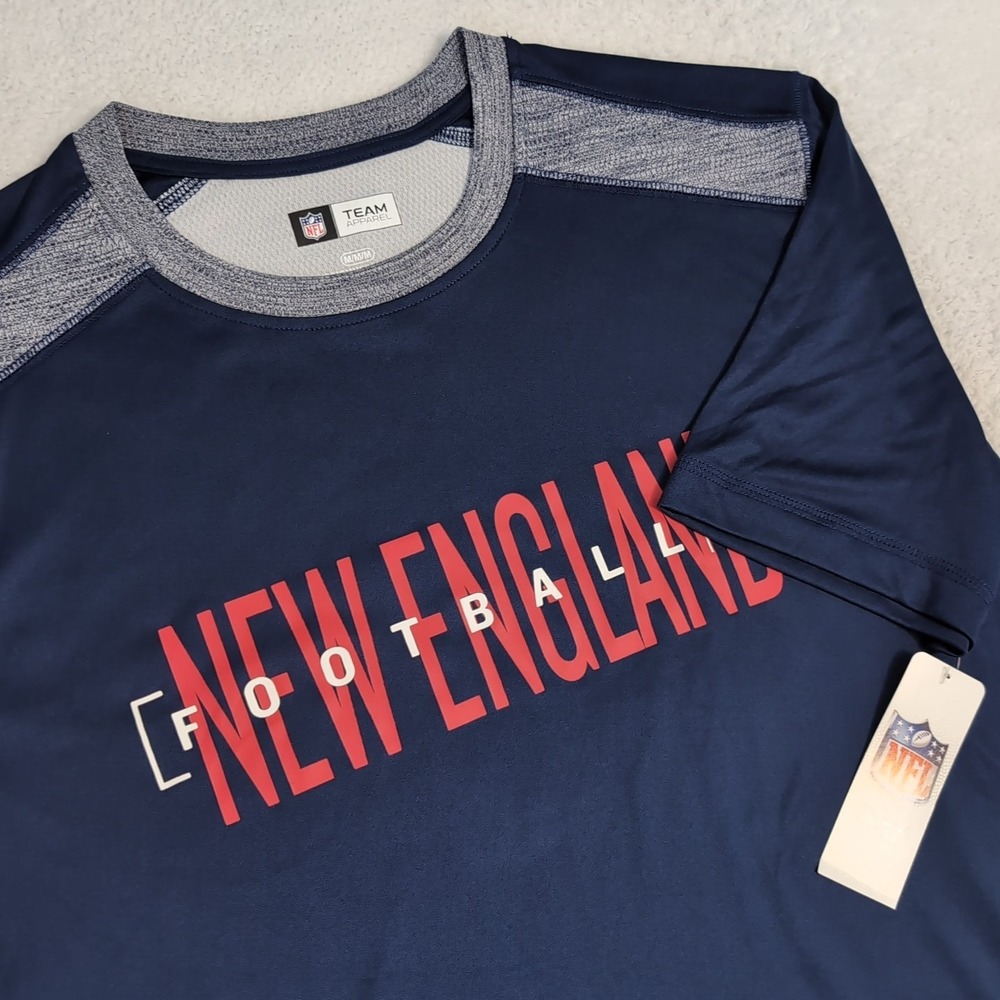 NEW New England Patriots SS Performance T-Shirt Blue NFL‎ Team Apparel Men's M